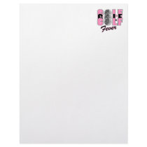 golf fever pink letterhead design
