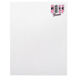 golf fever pink letterhead design