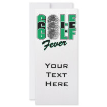 golf fever custom rack cards