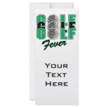 golf fever custom rack cards