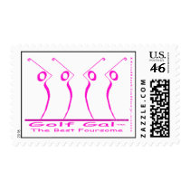Golf Gal The Best Foursome Stamp