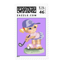 Golf Girl stamps