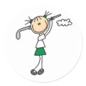Golf Girl Sticker by stick_figures Golf Girl Sticker