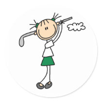 Golf Girl Sticker