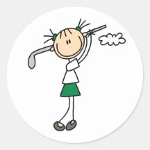 Golf Girl Sticker