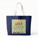 GOLF, GOLF, GOLF,  X-large tote bags