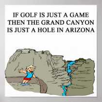 GOLF golfer golfing Poster