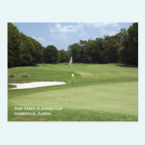 Golf Green Postcard postcards