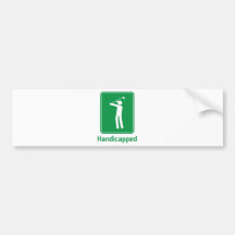 Golf - Handicapped Bumper Stickers