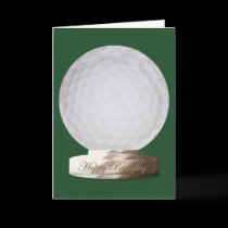 Golf Happy Birthday Card
