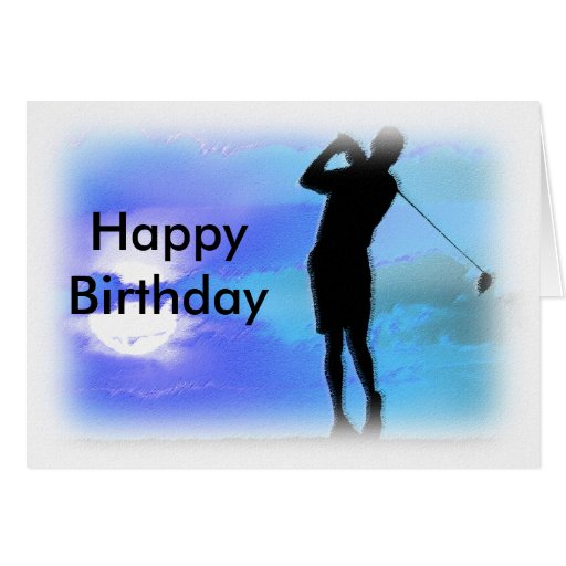 Golf Happy Birthday Cards Zazzle