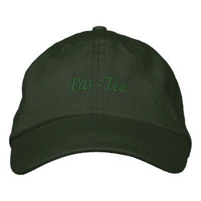 Golf Hat - golfer gift - Par-Tee Embroidered Baseball Cap by superrox