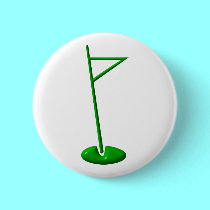 Golf Hole Marker buttons by Artists4God Golf Hole Marker buttons
