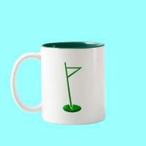 Golf Hole Marker mugs by Artists4God Golf Hole Marker mugs