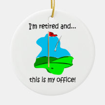 Golf humor retirement christmas ornaments