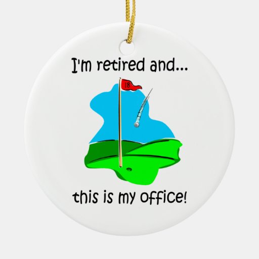 golf humor retirement double sided ceramic round christmas golf humor retirement double sided ceramic round christmas