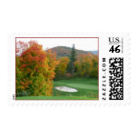 Golf in fall postage