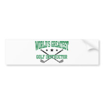 Golf Instructor bumper stickers