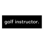 Golf Instructor Business Card