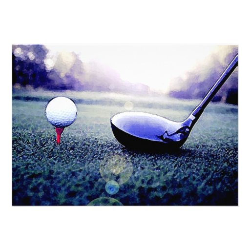 Golf Ball Invitations