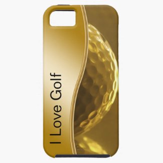 Gold Golf iPhone 5 Case