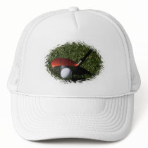 Golf Iron and Ball Baseball Hat