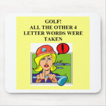 golf is a four letter word mousepads