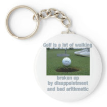 Golf is a lot of walking key chain