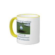 Golf is a lot of walking mugs