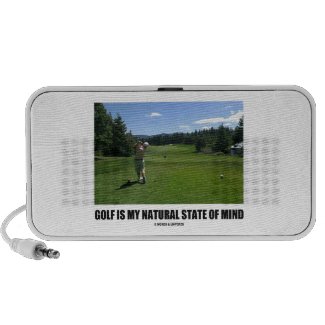 Golf Is My Natural State Of Mind (Golfer Golfing) Mp3 Speaker