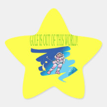 Golf Is Out Of This World Sticker