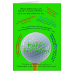 Golf Jokes birthday card