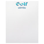 GOLF LETTERHEAD