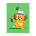 Golf Lion postcards by cuteunion Golf Lion postcards