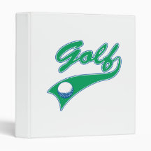 golf logo 3 ring binders