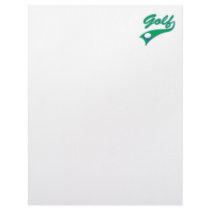 golf logo customized letterhead