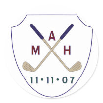 golf logo stickers