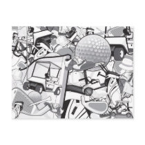 Golf Lovers Postcard by revolve Golf Lovers Postcard