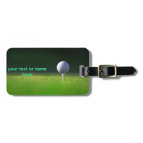 golf luggage tag