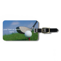 golf luggage tag
