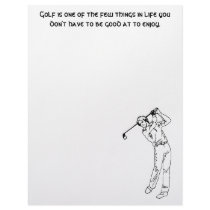 Golf  - Male letterhead