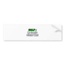 Golf...My Favorite 4 Letter Word bumper stickers by Golfer_Shirts Golf...My Favorite 4 Letter Word bumper stickers