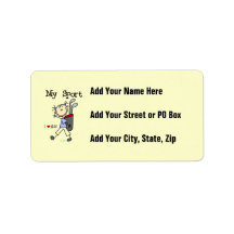 Golf My Sport Custom Address Labels