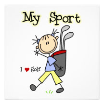 Golf My Sport Custom Invite
