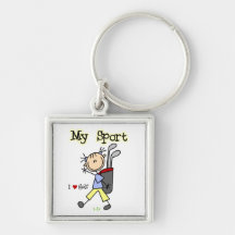 Golf My Sport Keychains