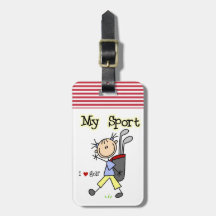 Golf My Sport Tag For Luggage