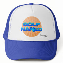Golf Naked Hat (orange golf ball)