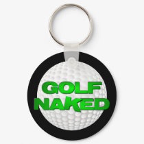 Golf Naked Keychain (white golf ball)