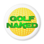 Golf Naked magnet (yellow golf ball)