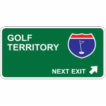 Golf Next Exit photo sculptures
